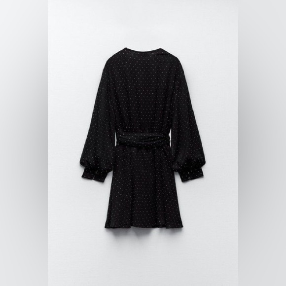 ZARA ~ Rhinstone Mini Dress w/ Belt - Picture 4 of 10